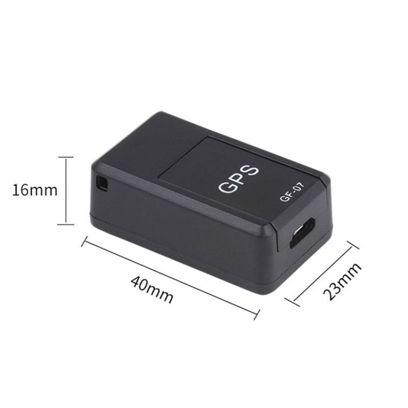 Mini Gps Localizador / Rastreador en Tiempo Real GF-07 Portatil Con Imagen  Satélite GSM 3G/4G - Negro