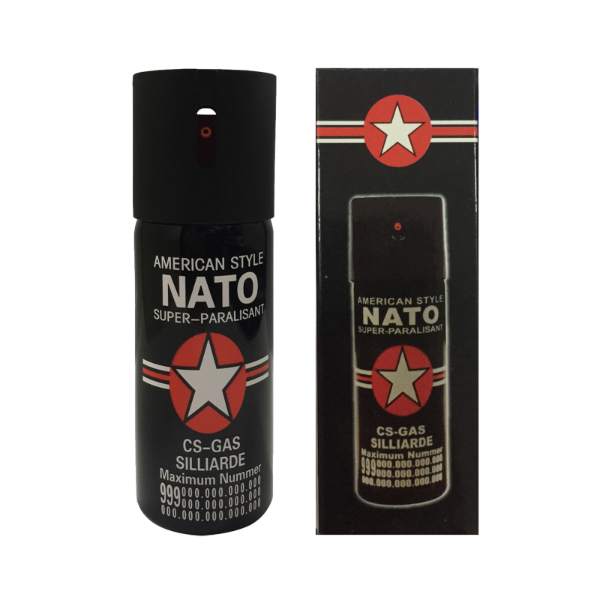 Spray de pimienta táctico Nato Super-Paralisant 60ml - Negro