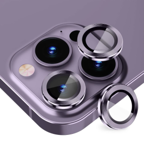 Protector de pantalla Cámara De Vidrio Para Iphone 13 Pro Max Anillos De  Metal / Anti-Scratch 4Life 1 juego (3 Piezas) - Plata