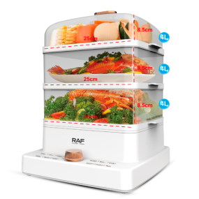 Vaporera de Alimentos Raf R.5238 / 3 Capas / 12 Litros ...