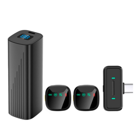 Microfono Inalambrico Vlog MQ Con 2 Microfonos / USB-C ...